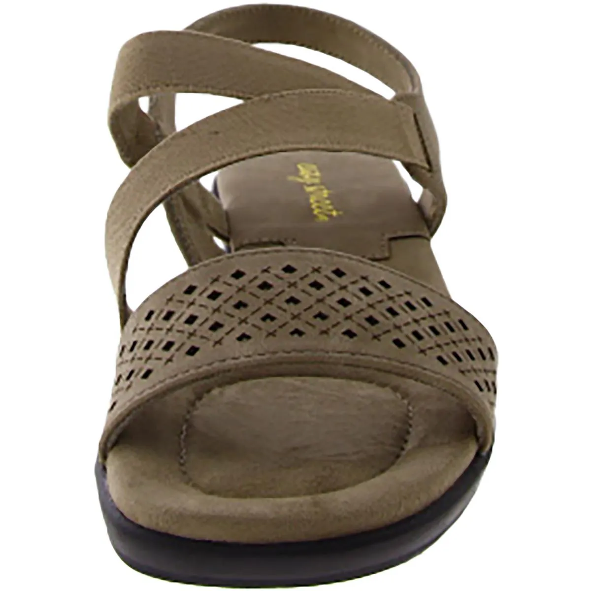 Ursina Womens Faux Suede Slip On Slingback Sandals