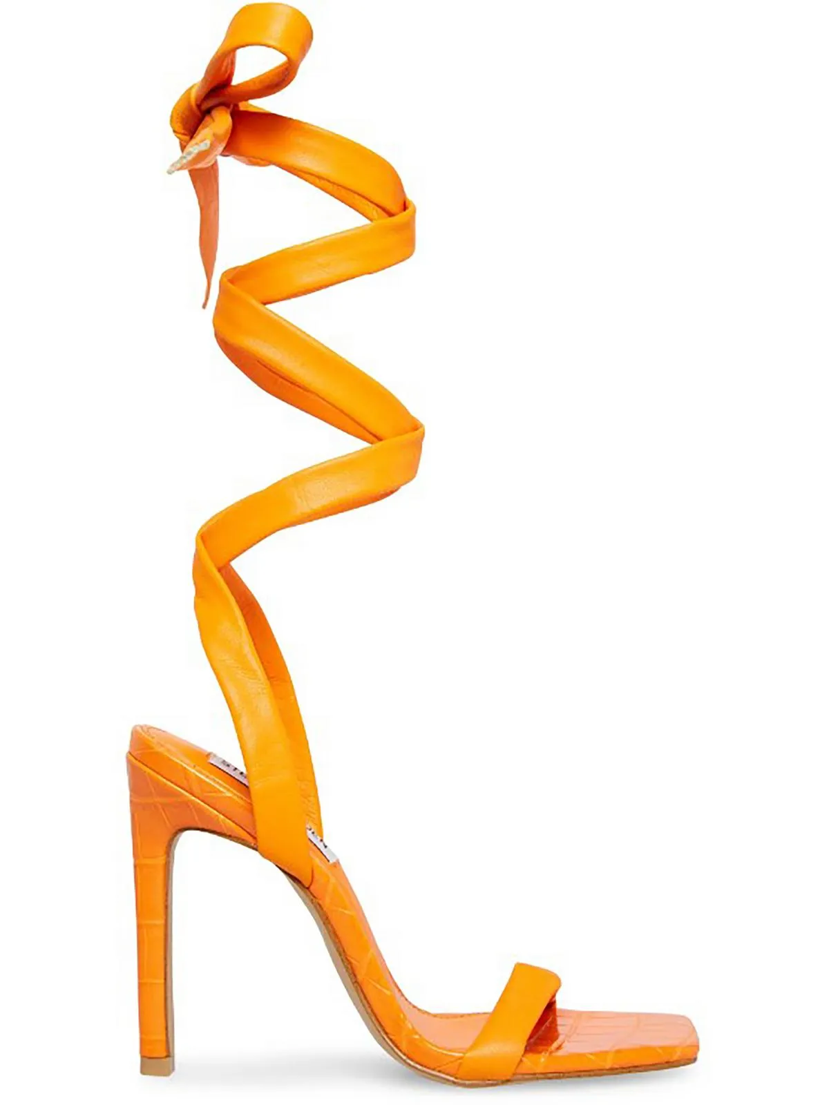 Utilize Womens Faux Leather Wrap Heels