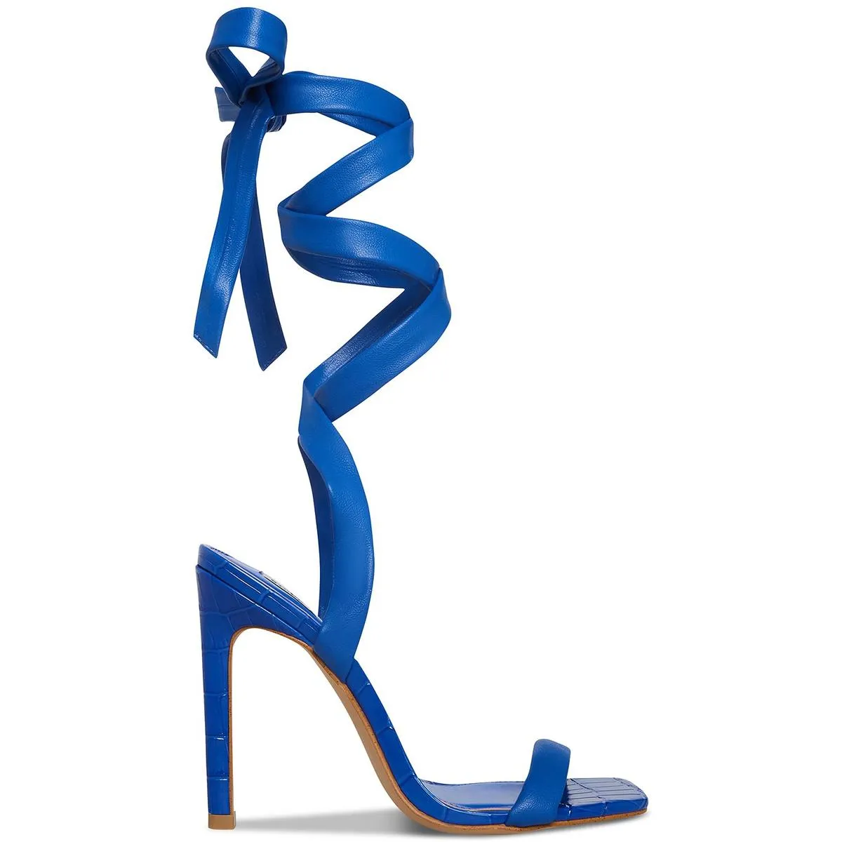 Utilize Womens Faux Leather Wrap Heels