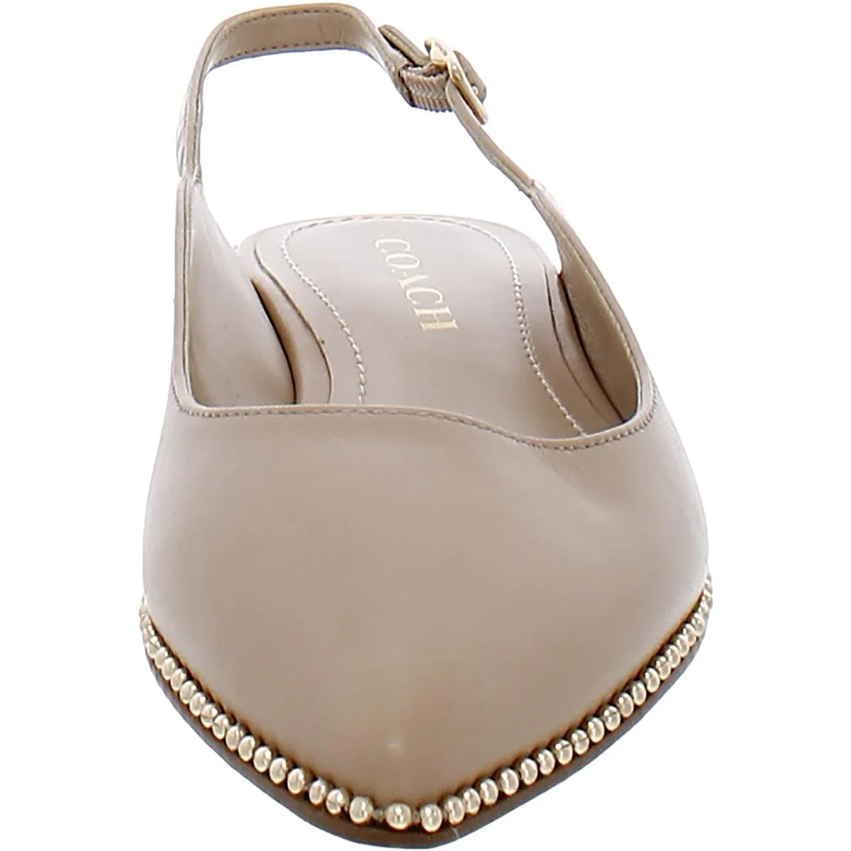 Vae Womens Leather Slip-On Slingbacks