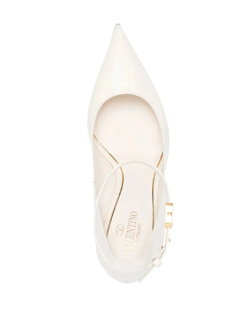 Valentino 100Mm Tan-Go Leather Pumps