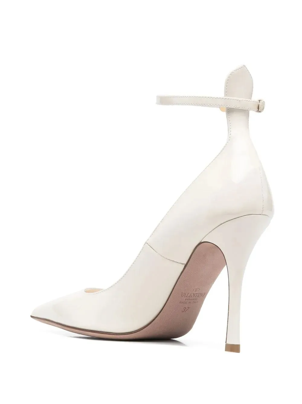 Valentino 100Mm Tan-Go Leather Pumps