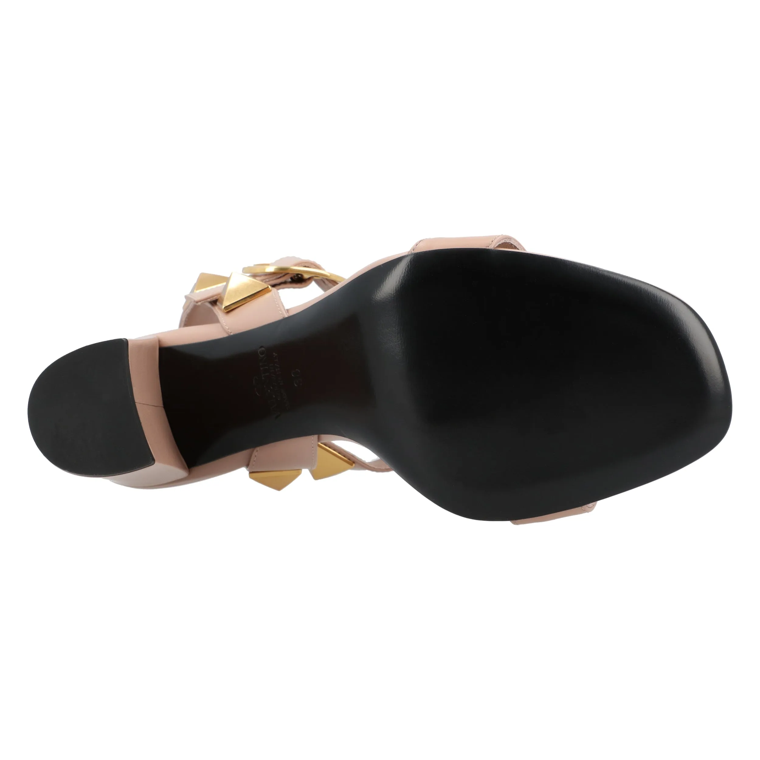 Valentino Roman Stud Sandals 90Mm Nude
