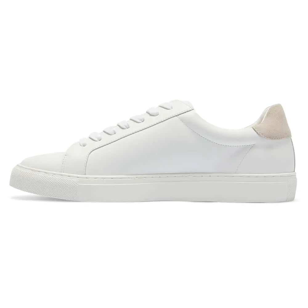 Varsity Sneaker in Natural Leather