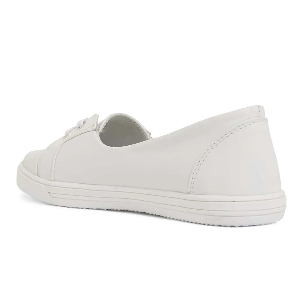 Vectra Sneaker in White Leather