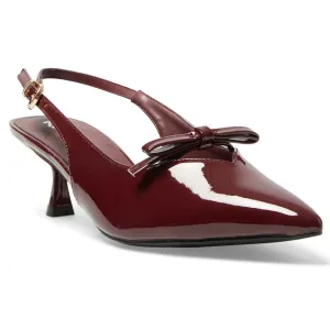 Verity Heel in Cherry Patent