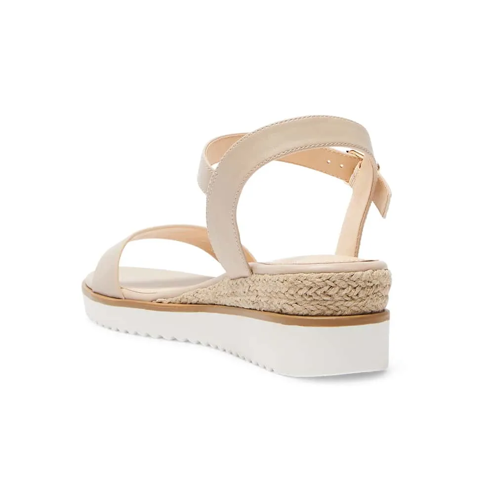 Verona Wedge in Nude Smooth