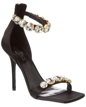 Versace Crystal Satin Sandal