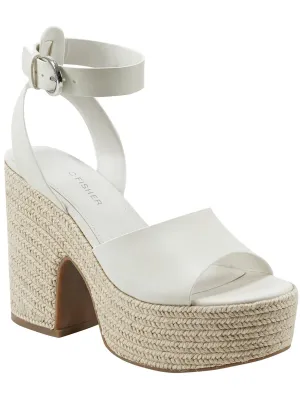 VETINA Womens Faux Leather Casual Ankle Strap