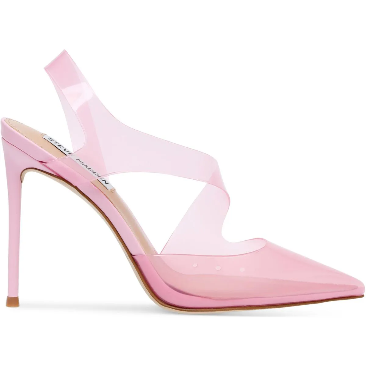 Vienne Womens Clear Slip On Slingback Heels