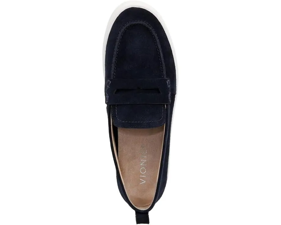 Vionic Uptown I6609L1403 Loafer Women's US 7 Navy Suede Casual Shoes ZPO2083