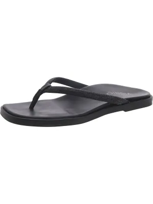 Vista Shine Womens Leather Slip On Thong Sandals