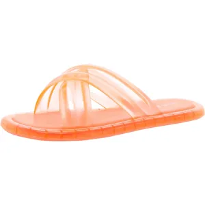 Wallis Womens Criss-Cross Rubber Slide Sandals