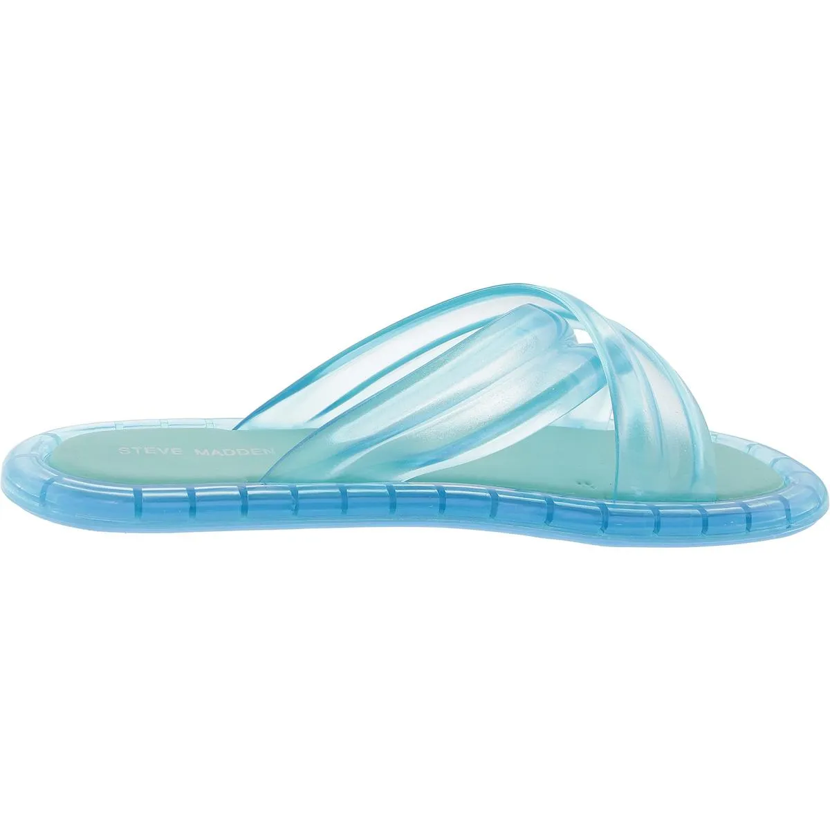 Wallis Womens Criss-Cross Rubber Slide Sandals