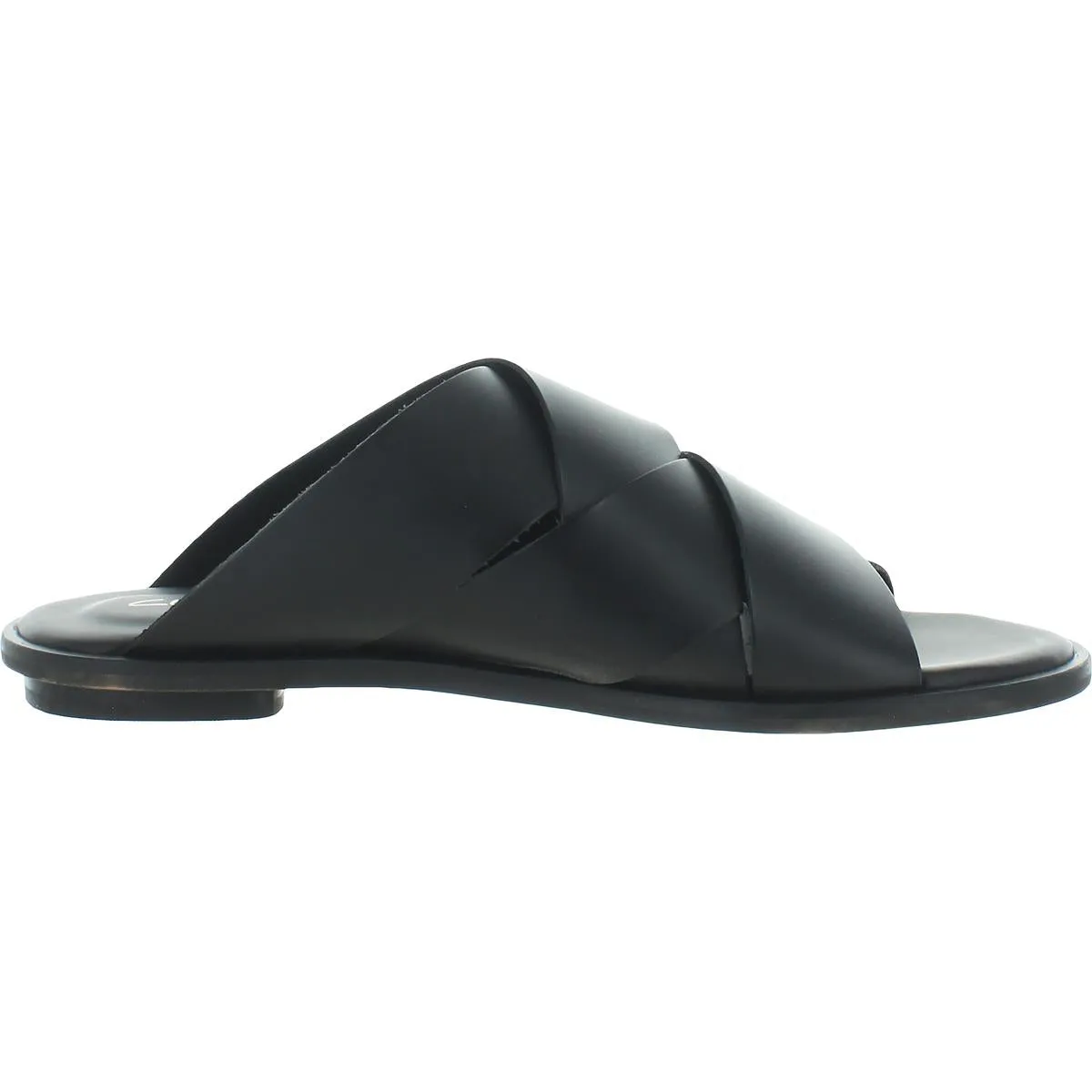 Willow Art Womens Leather Slip On Flat Sandals
