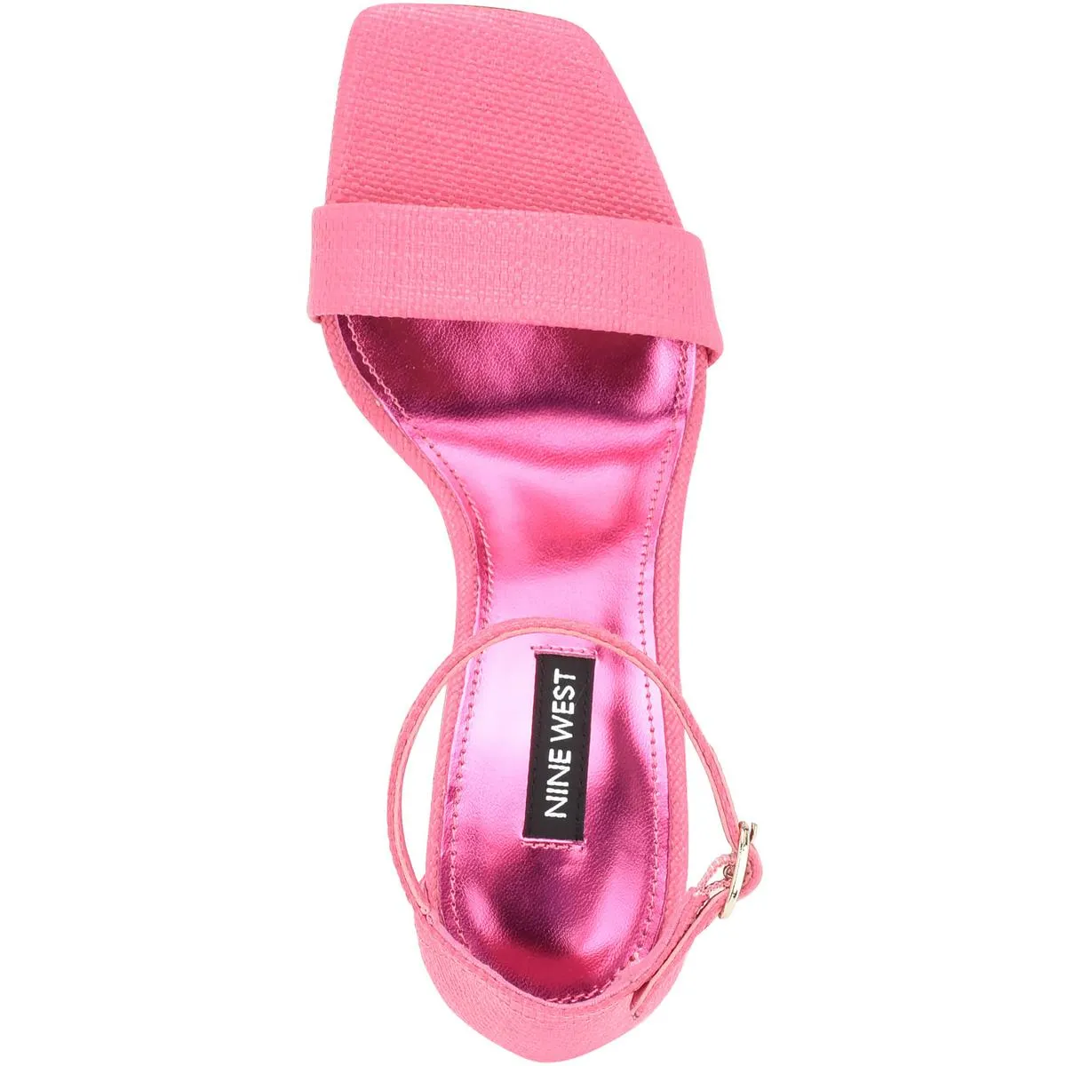 WN Marrie 2 Womens Textured Square Toe Ankle Strap