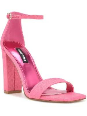 WN Marrie 2 Womens Textured Square Toe Ankle Strap