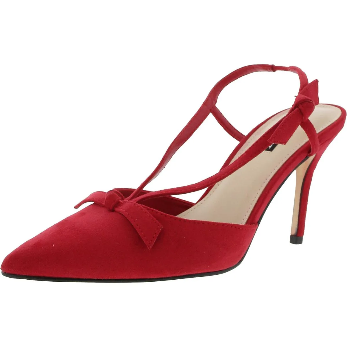 WNRUZE2 Womens Bow Manmade Ankle Strap