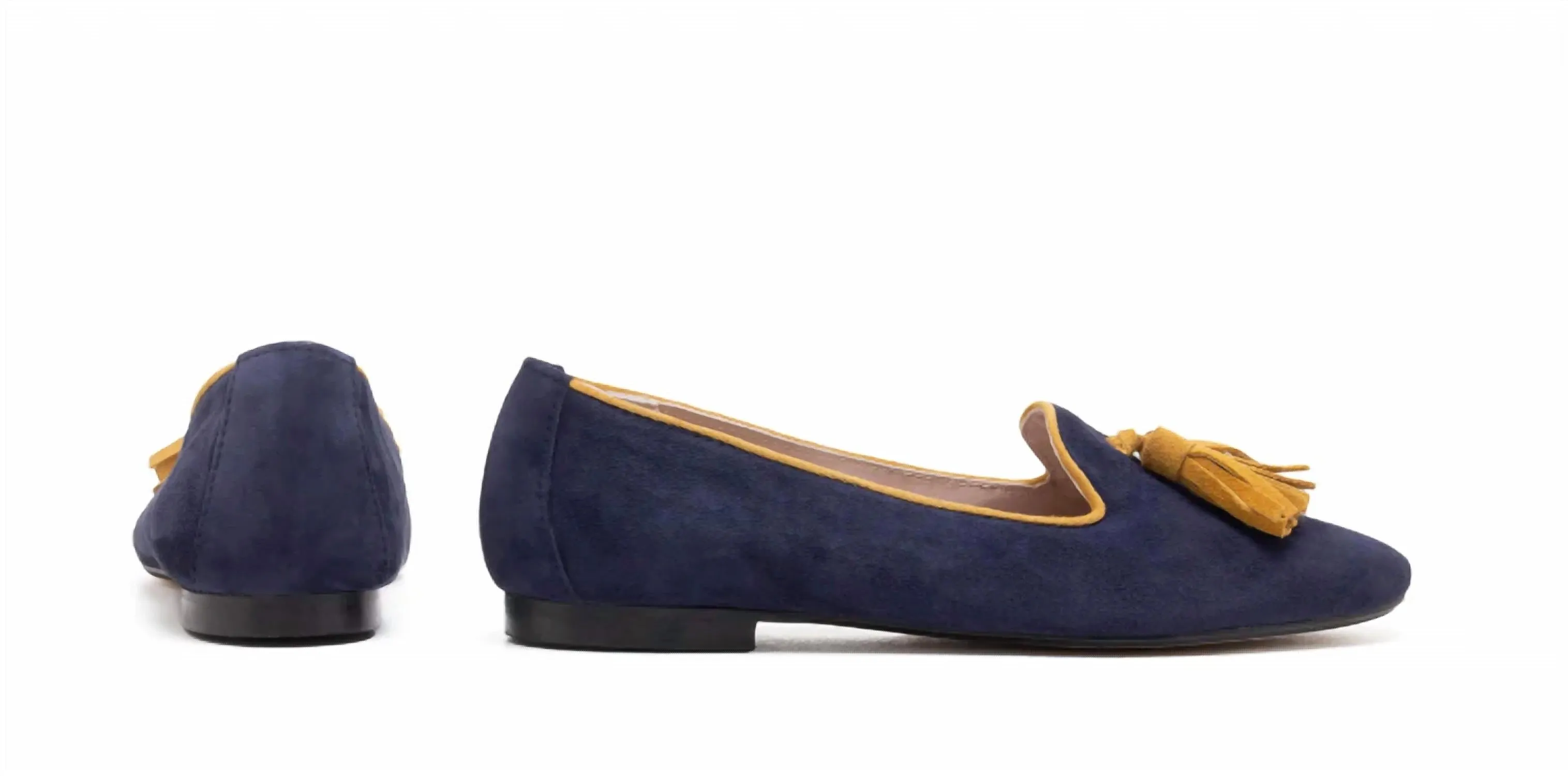Women Athena Slip On Shoes In Navy With Gold