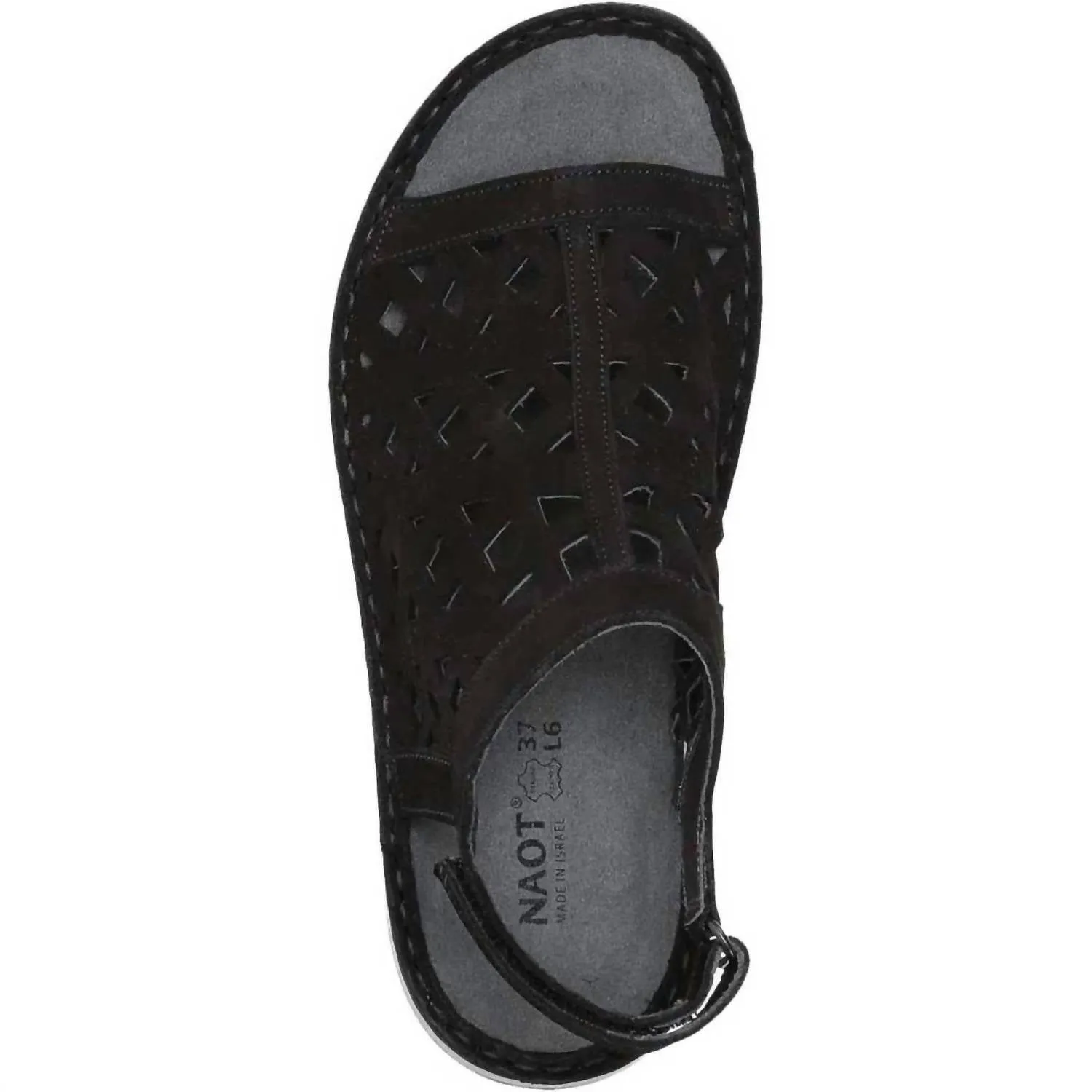 Women's Amadora Velvet Nubuck Sandal In Black Velvet Nubuck B12