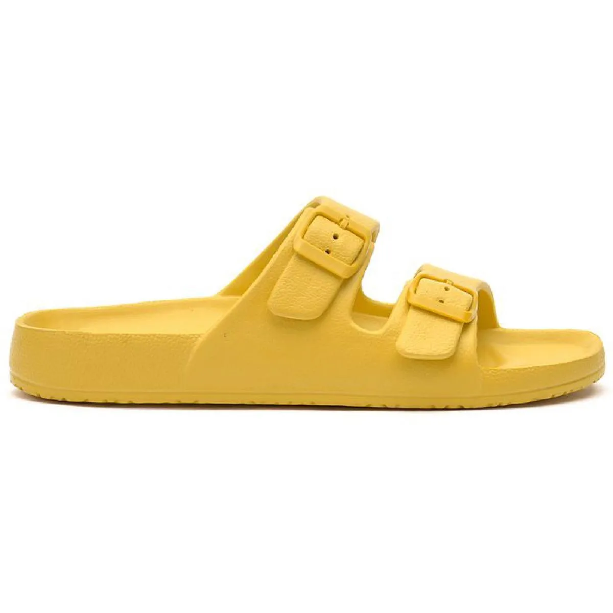 Womens Animal Print Buckle Footbed Sandals