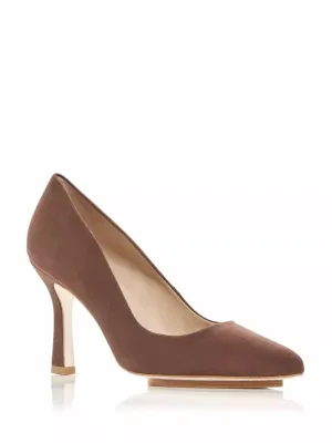 Women's Anita Suede Pump In Brown