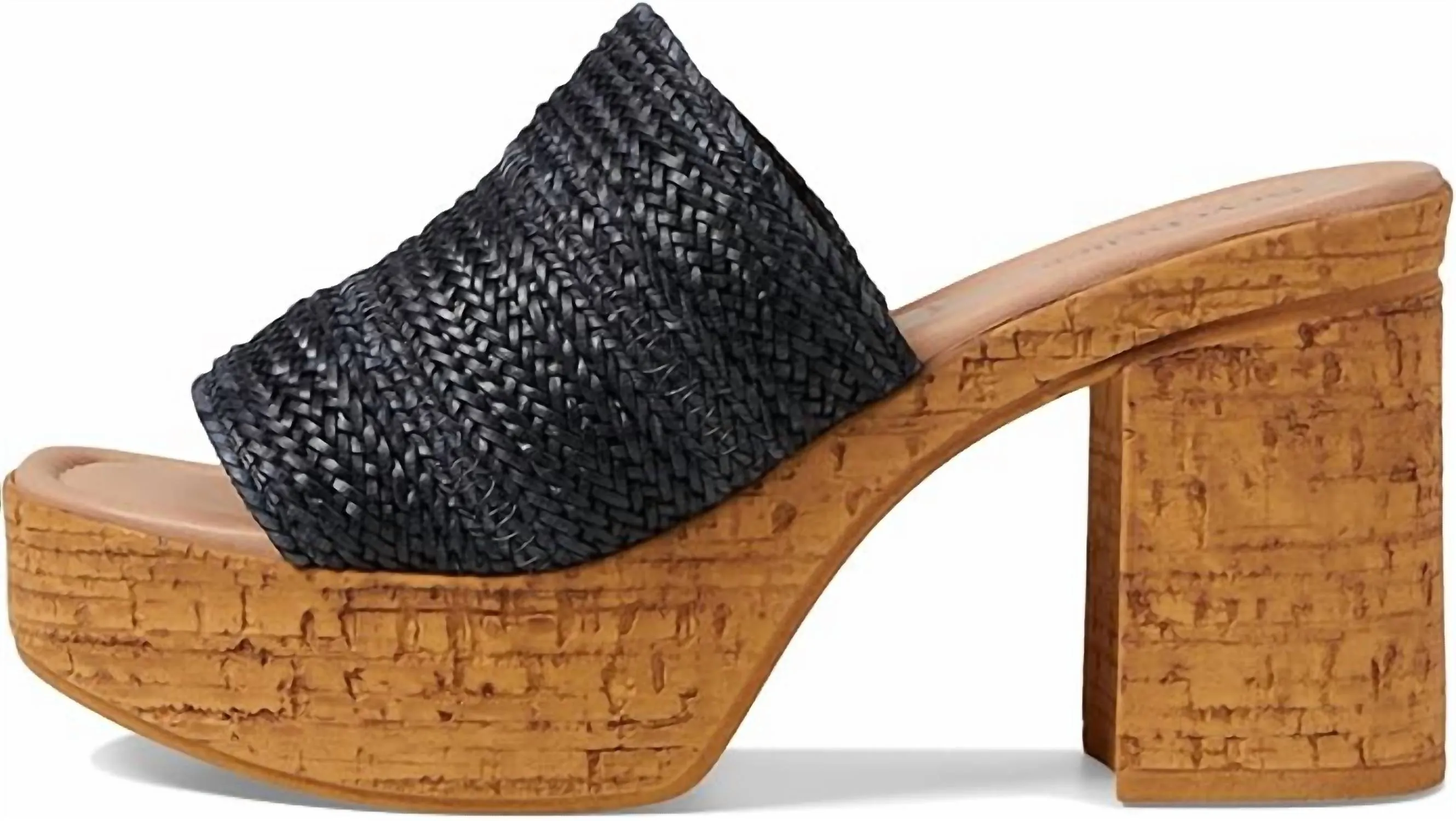 Women's Applause Woven Fashion Heeled Sandal In Black