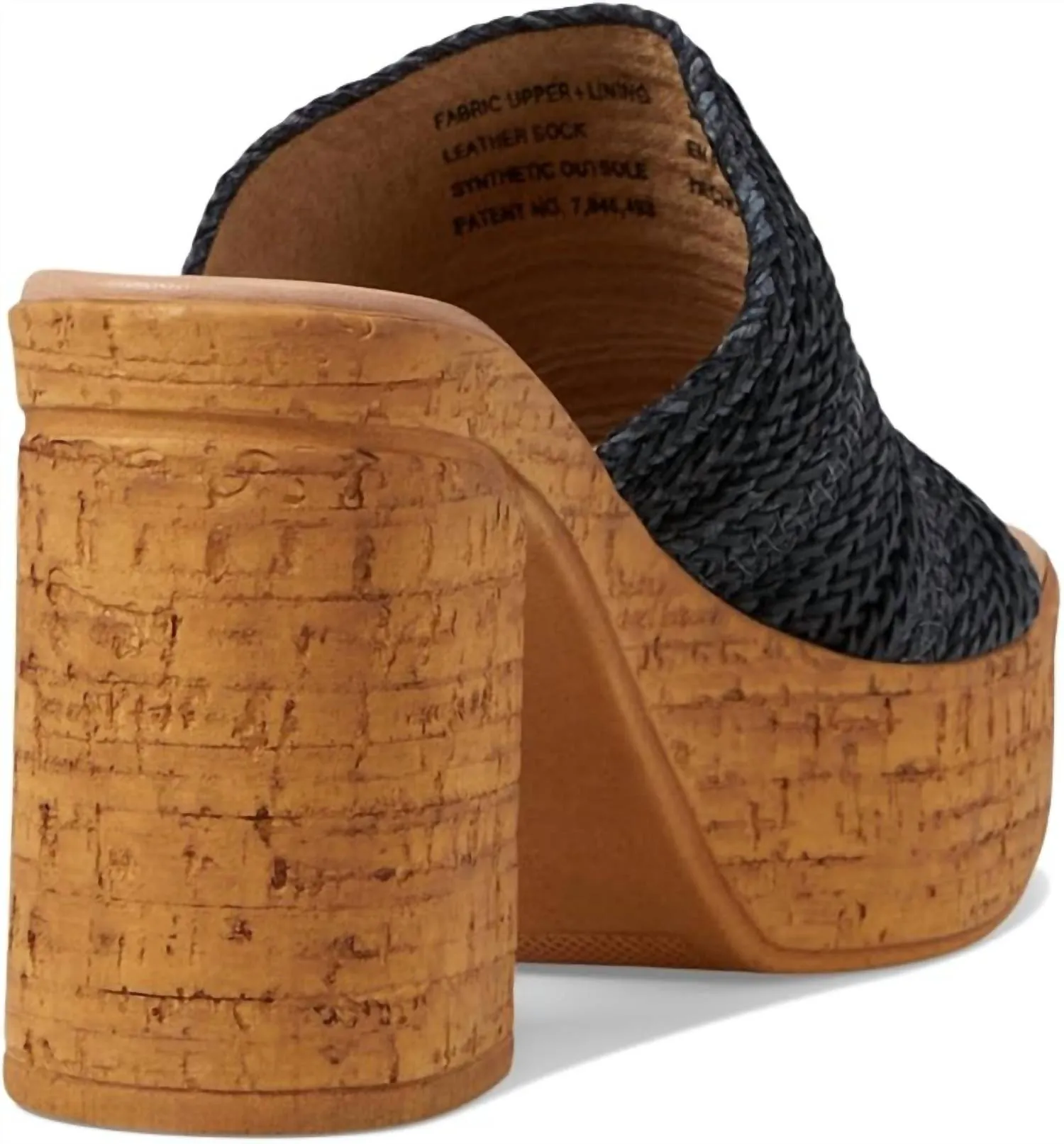 Women's Applause Woven Fashion Heeled Sandal In Black