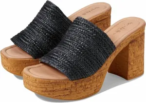 Women's Applause Woven Fashion Heeled Sandal In Black