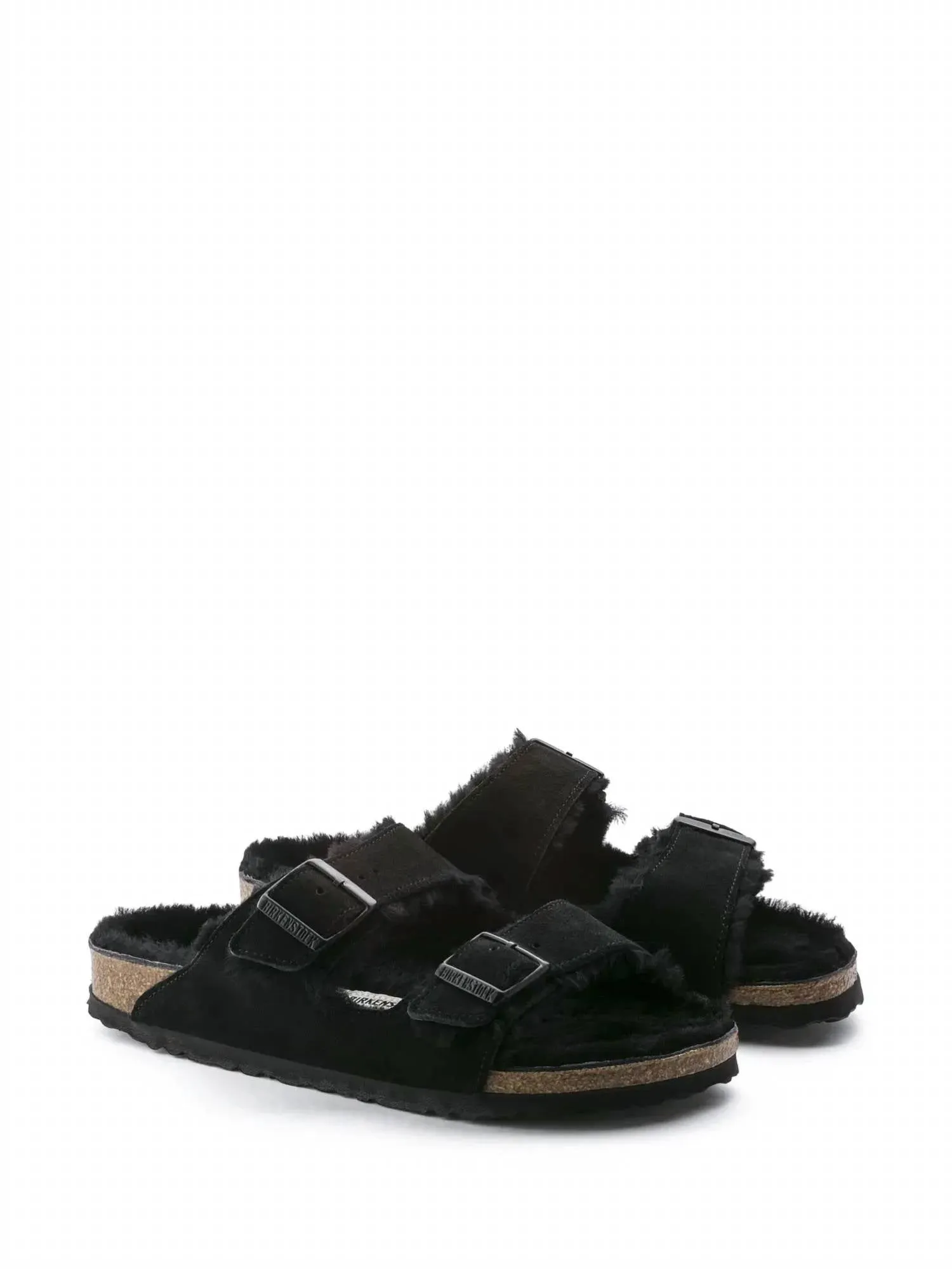 Women's Arizona Shearling Sandal In Black