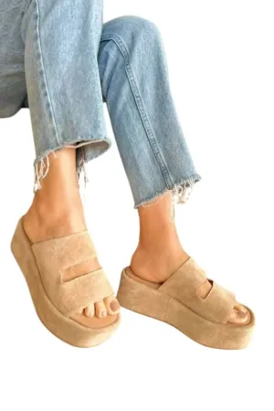 Women's Bahia Platform Sandals In Beige