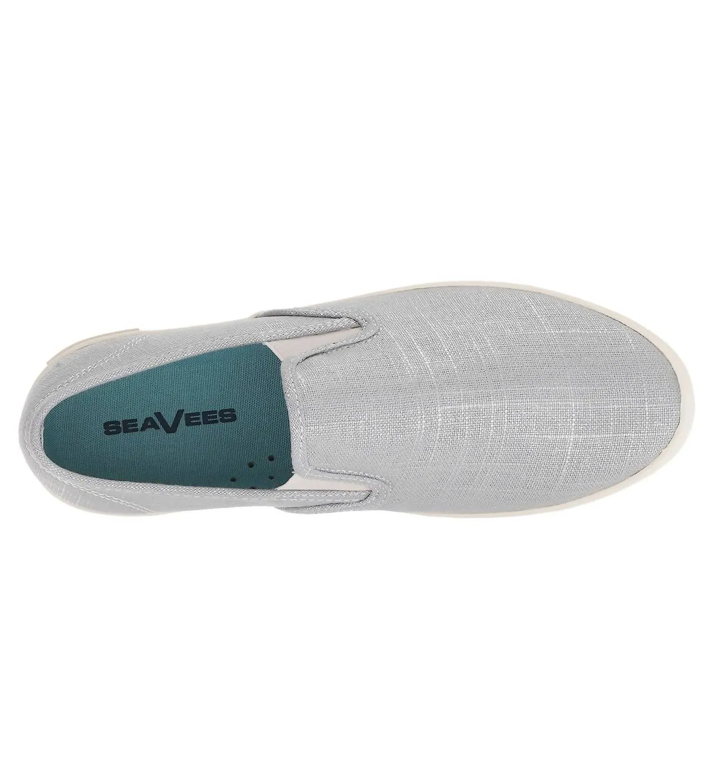 Women's Baja Metallic Slip On In Silver Linen