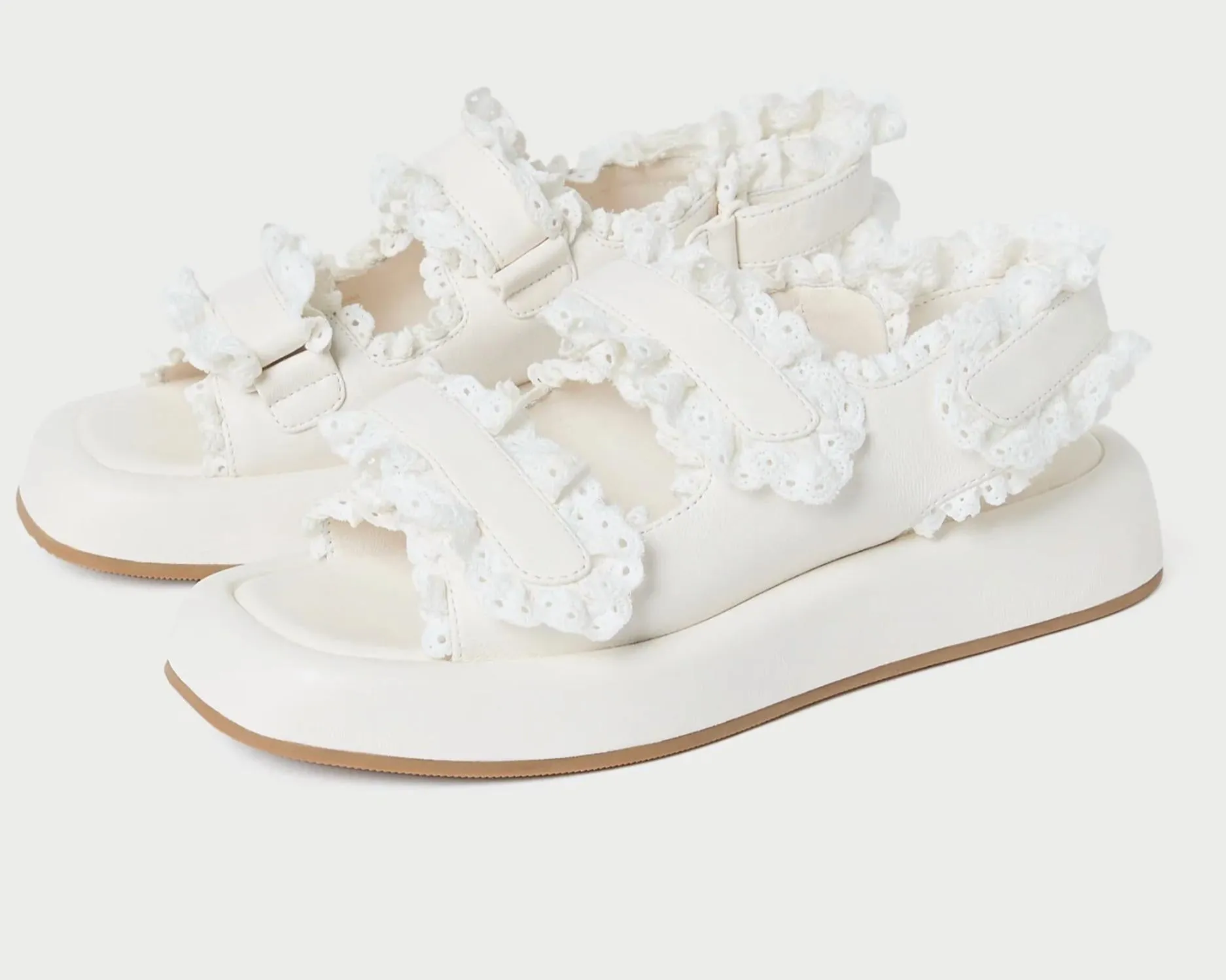 Women's Blaise Two Strap Platform Sandal In Cream