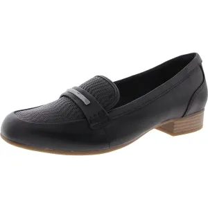 Womens Block Heel Man Made Loafers