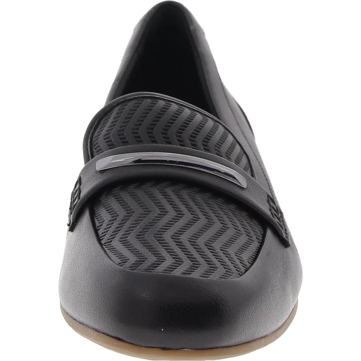 Womens Block Heel Man Made Loafers