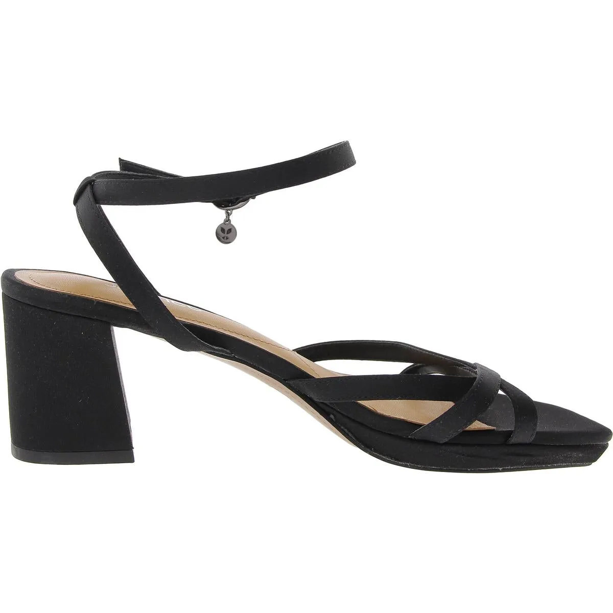 Womens Block Heel Man Made Strappy Sandals