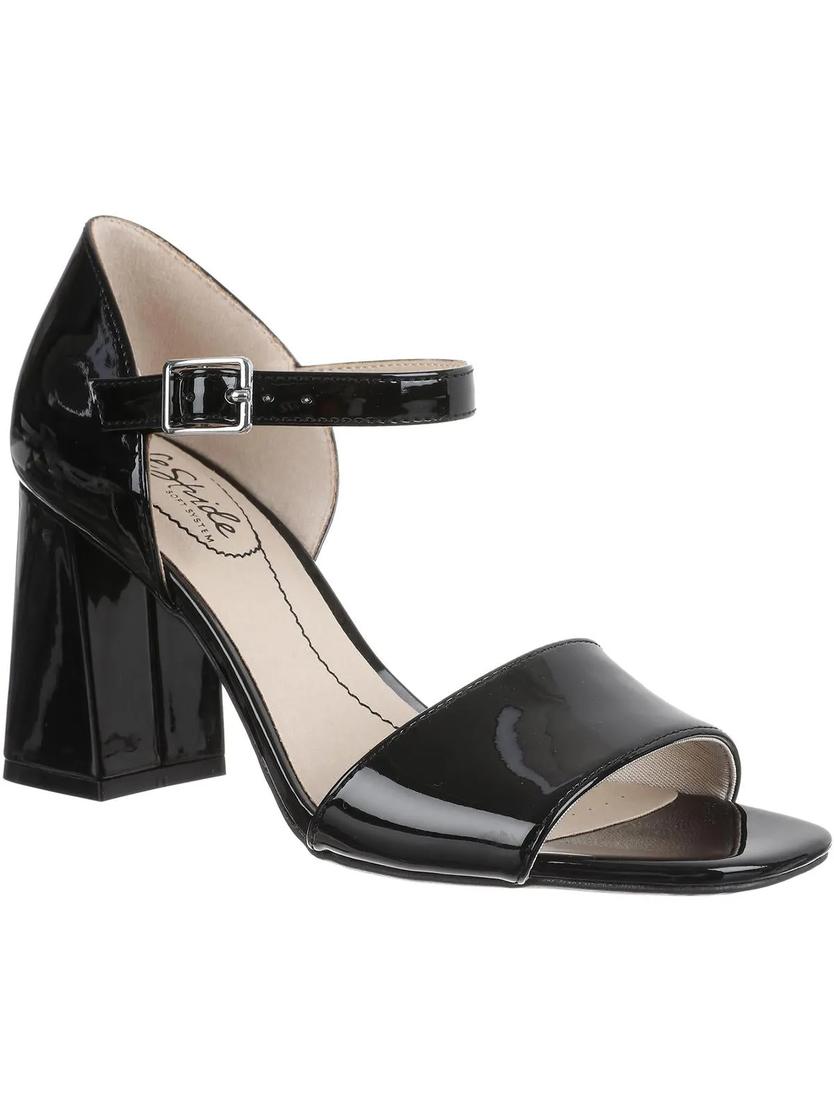 Womens Block Heel Strappy Heels