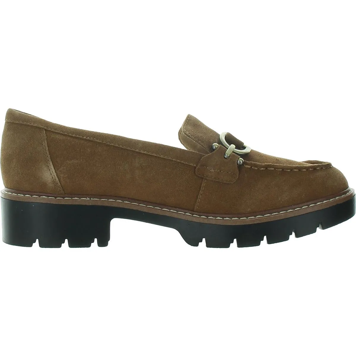 Womens Buckle Leather Oxfords