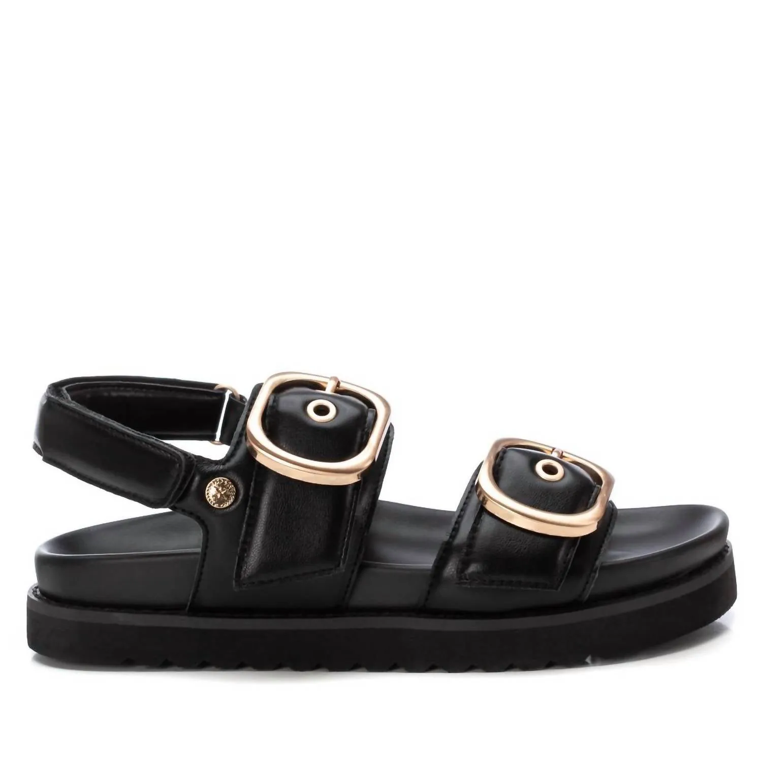 Women's Buckle Sandals In Black