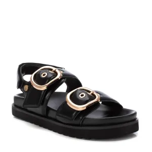 Women's Buckle Sandals In Black