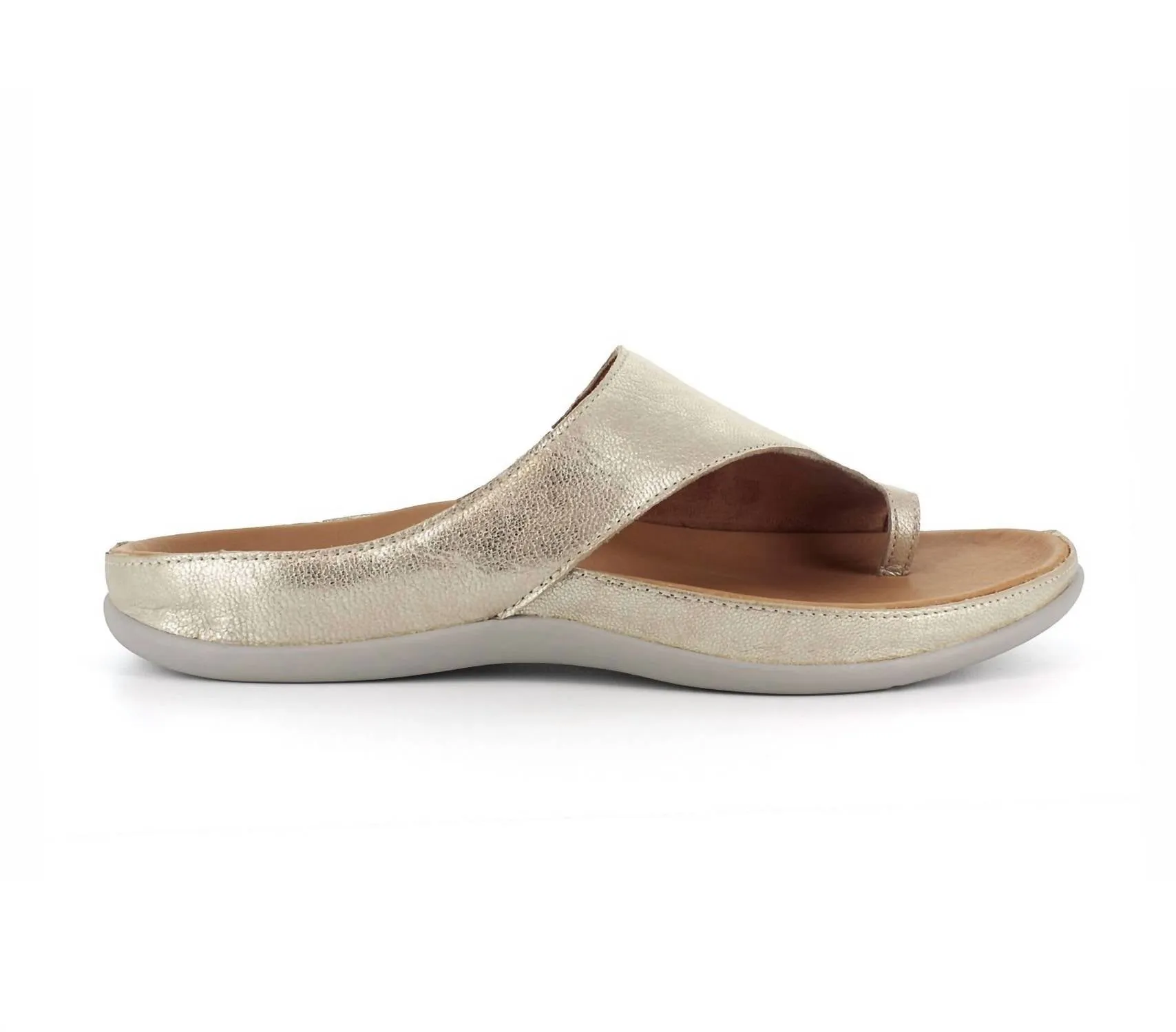 Women's Capri Sandals In Gold Metallic