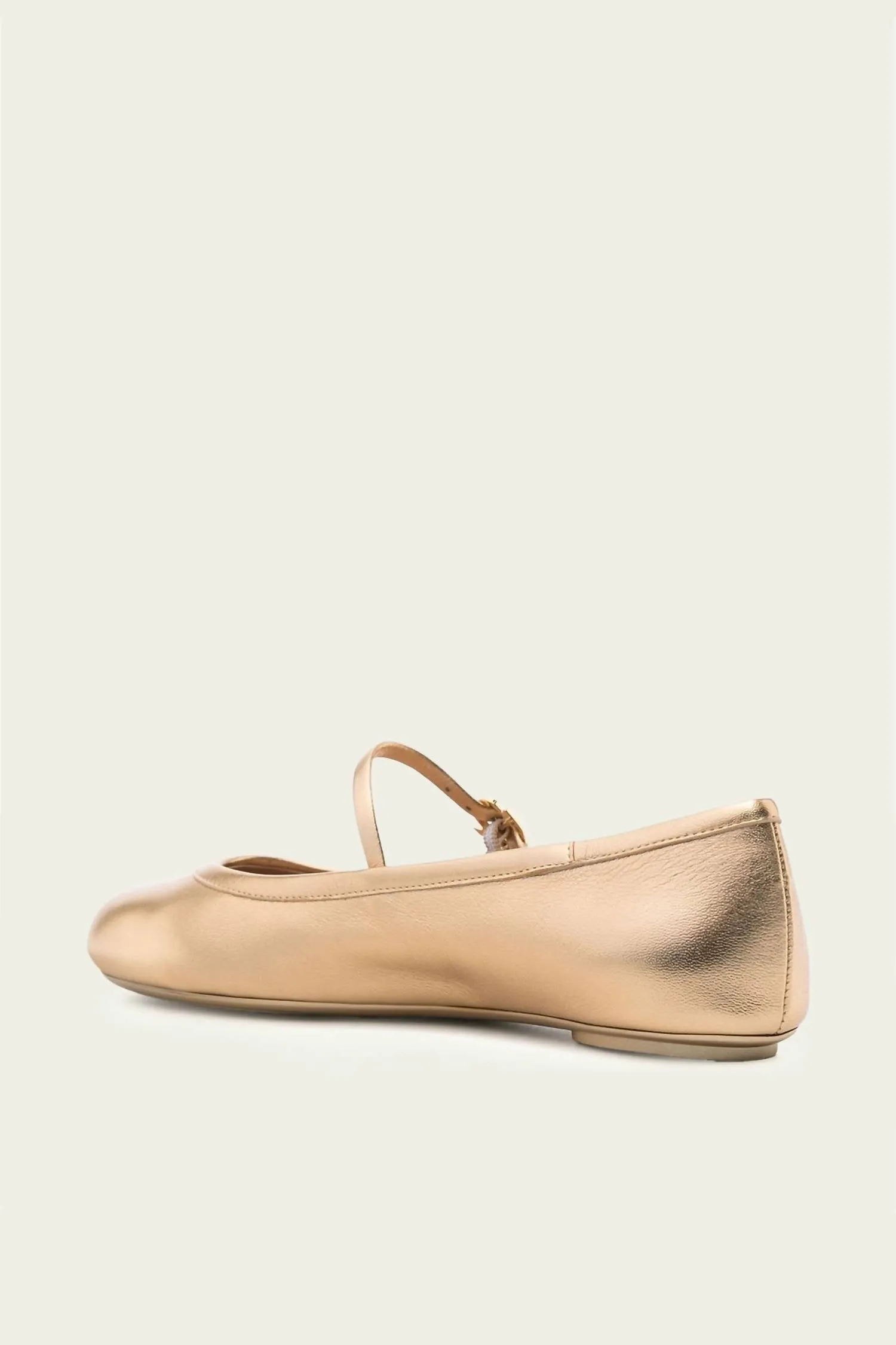 Women's Carla Leather Ballerina Flats In Gold
