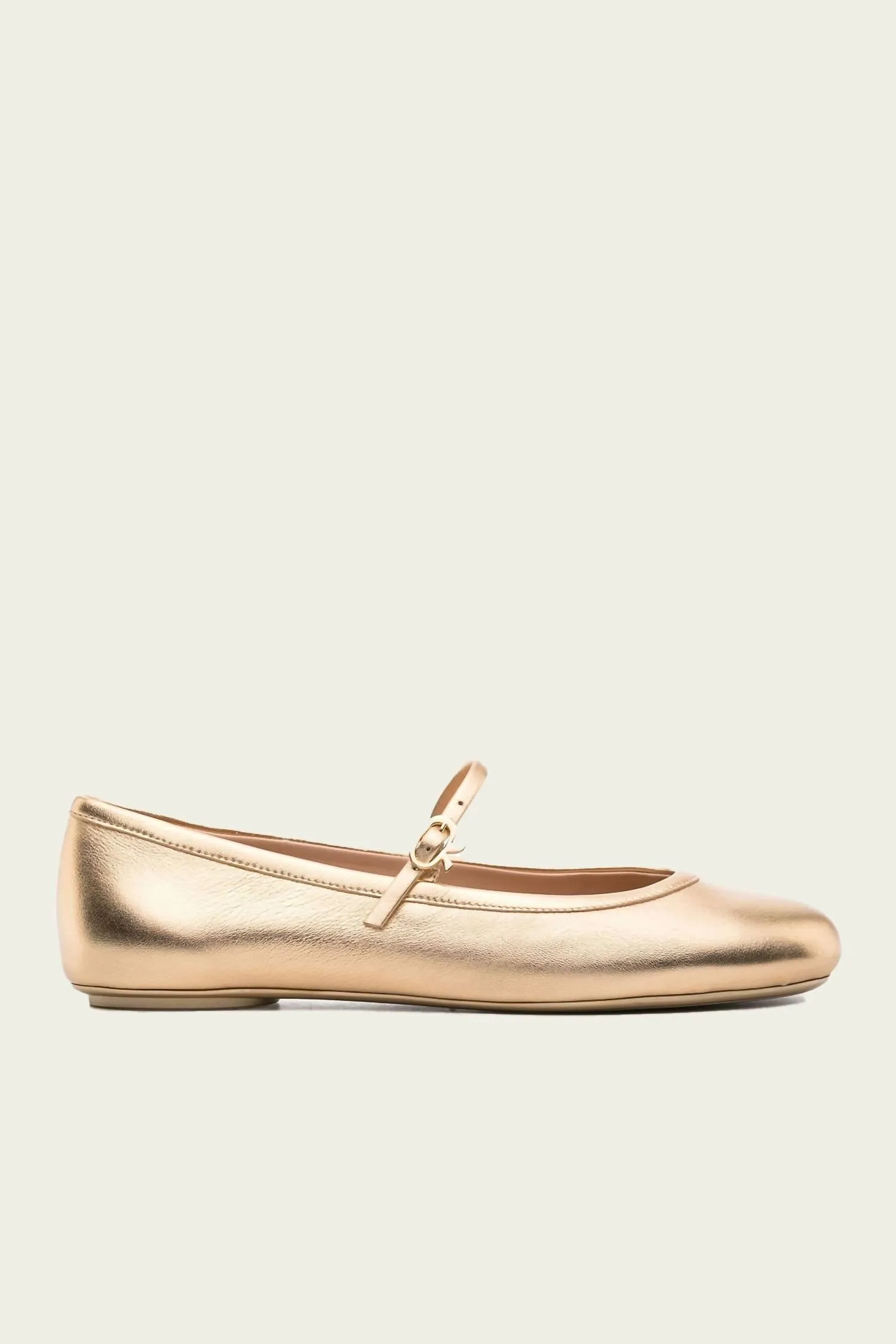 Women's Carla Leather Ballerina Flats In Gold