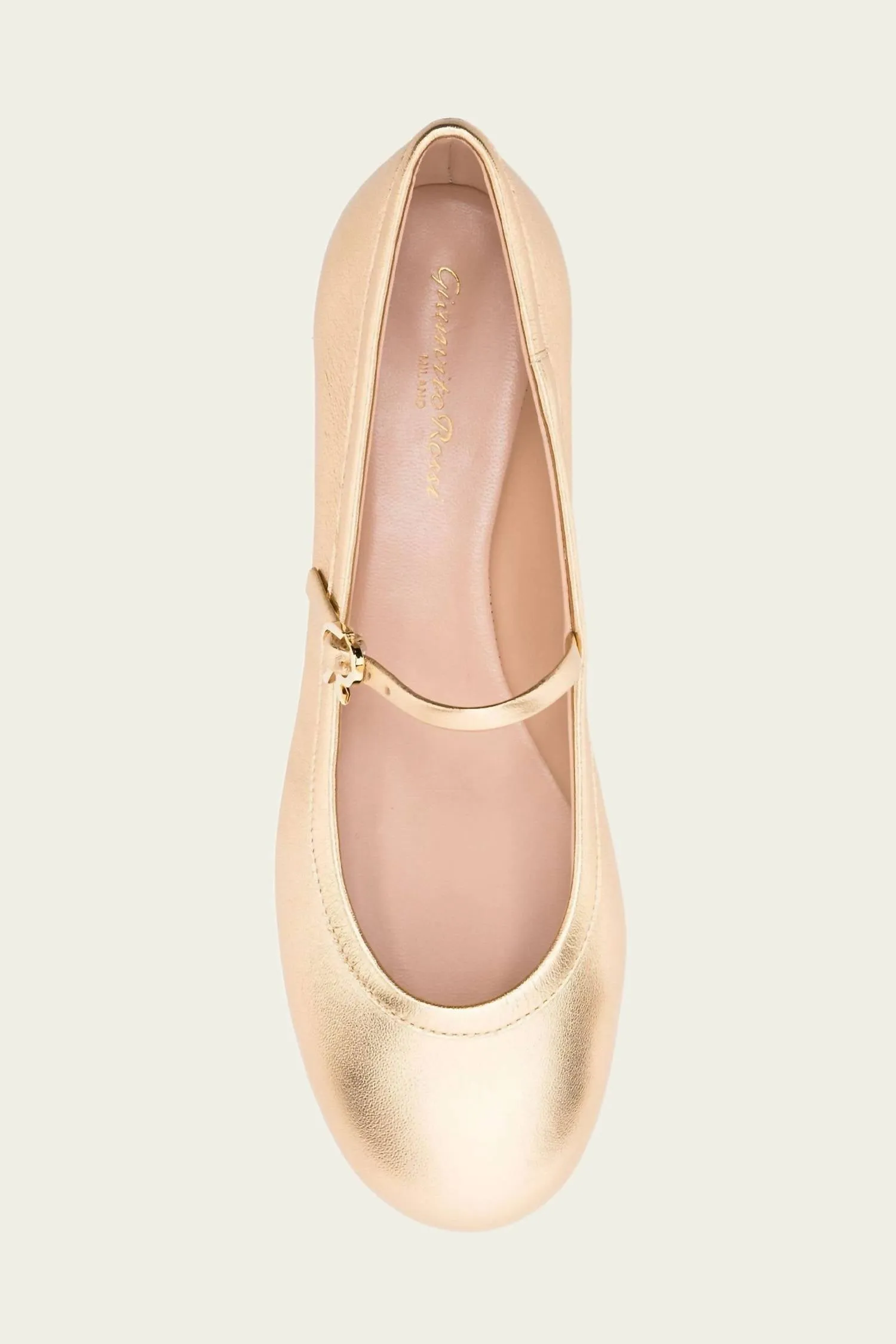Women's Carla Leather Ballerina Flats In Gold