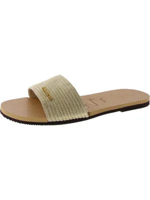 Womens Casual Flat Slide Sandals
