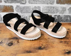 Women's Club Sandals In Black