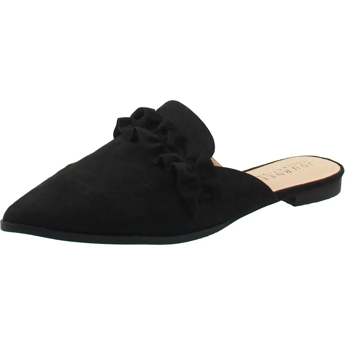 Womens Comfort Insole Faux Suede Mules