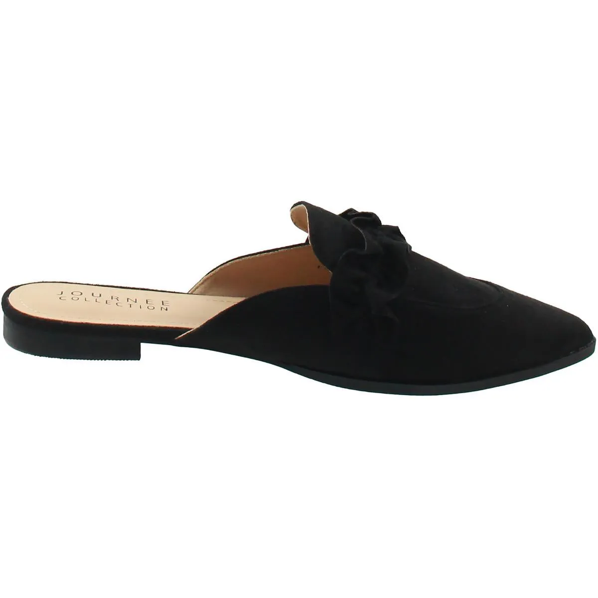 Womens Comfort Insole Faux Suede Mules