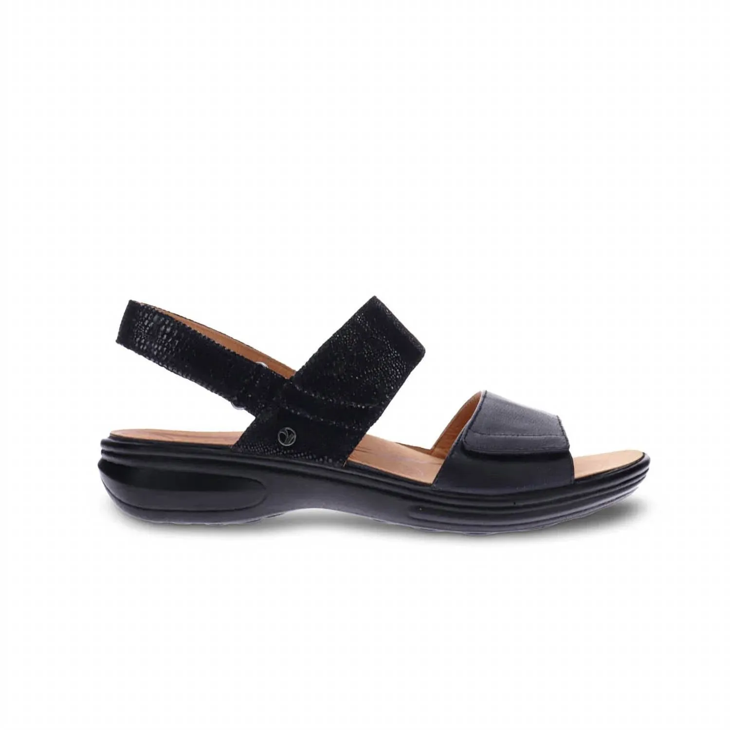 Women's Como Sandal In Black Lizard