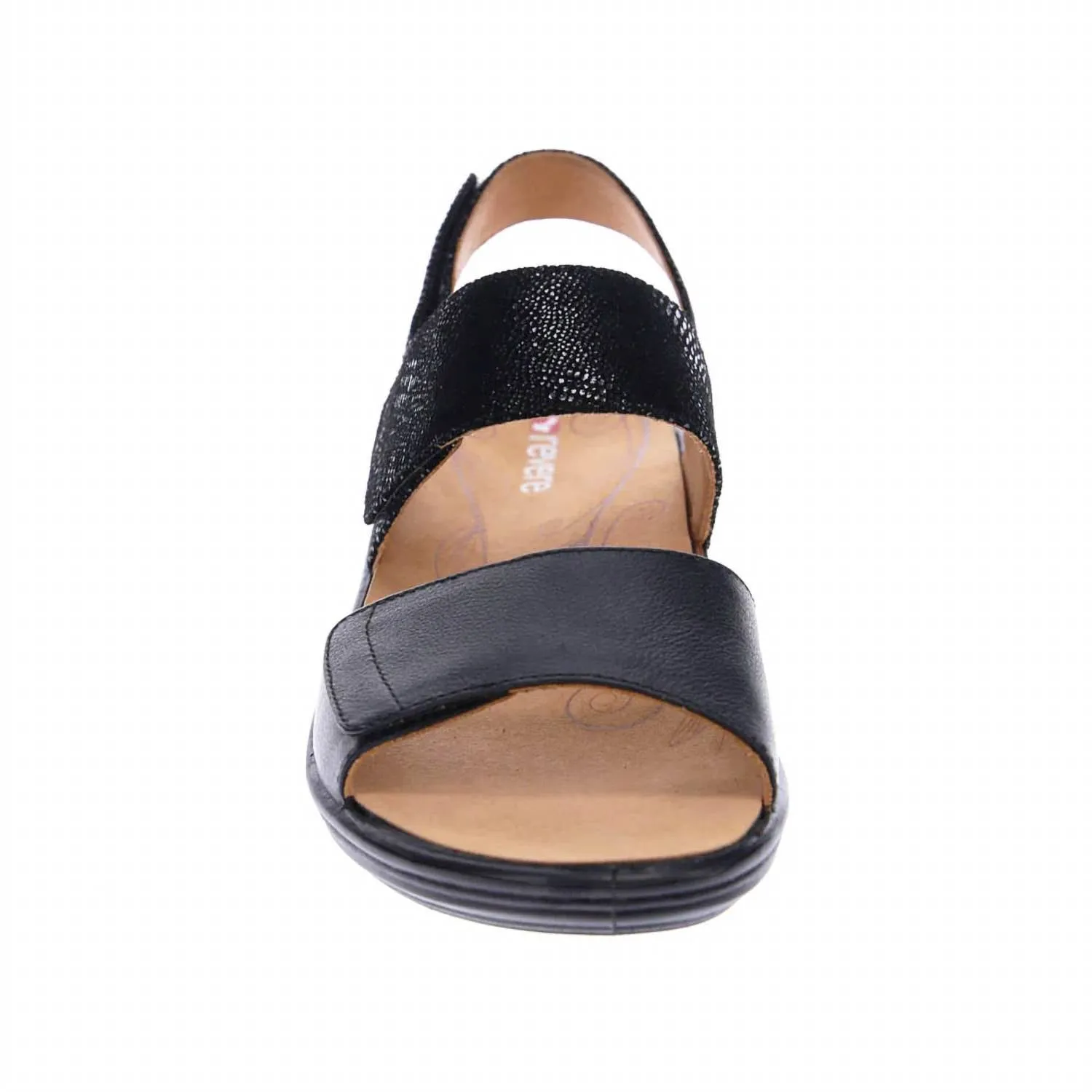 Women's Como Sandal In Black Lizard